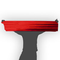 Plastic film scarves metallic 150x25cm - red