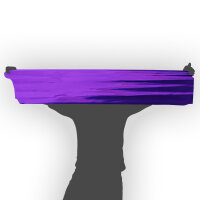 Plastic film scarves metallic 150x25cm - violet