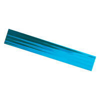 Plastic film scarves metallic 150x50cm - light blue