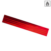 Plastic film scarves metallic flame retardant 150x25cm - red