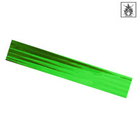 Plastic film scarves metallic flame retardant 150x25cm - green