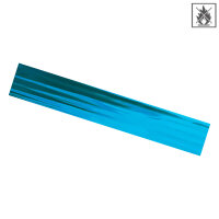 Plastic film scarves metallic flame retardant 150x50cm - light blue