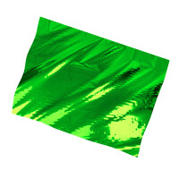 Plastic film sheet metallic 90x75cm fire retardant - green