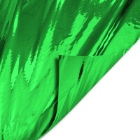 Plastic film sheet metallic 90x75cm fire retardant - green