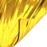 Plastic film vest metallic 50x75 cm  fire retardant - gold