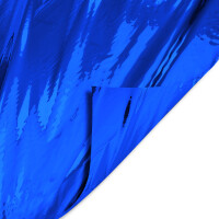 Plastic film vest metallic 50x75 cm  fire retardant - blue