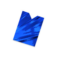 Plastic film vest metallic 50x75 cm  fire retardant - blue