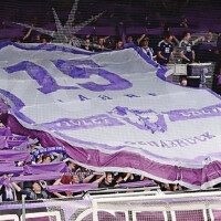Plastic film scarf 150x25cm - purple