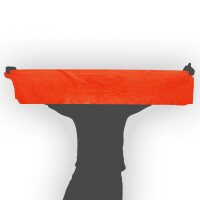 Plastic film scarf 150x25cm - orange