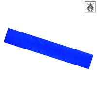 Plastic film scarf  fire retardant 150 x 25cm - blue