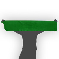 Plastic film scarf fire retardant 150 x 25cm - green