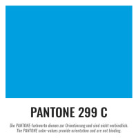 Plastic film sheet fire retardant 50x75cm - light blue