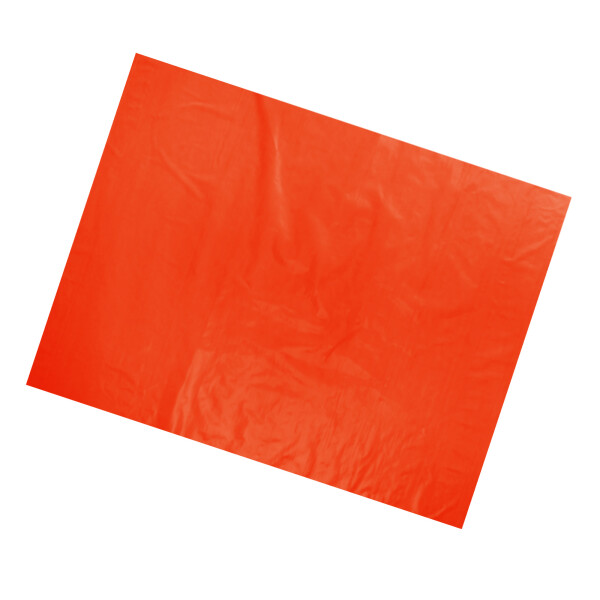 Plastic film sheet fire retardant 50x75cm - orange