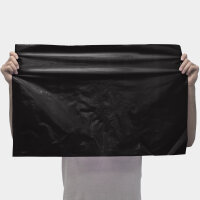 Plastic film sheet fire retardant 50x75cm - black