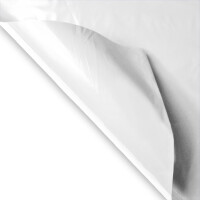 Plastic film vest standard fire retardant - 75x75cm - white