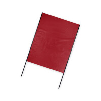 Plastic film hand banner 75x90cm (upright format) - wine red