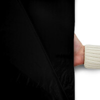 Plastic film scarf fire retardant 150x50cm - black