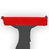 Plastic film scarf fire retardant 150x50cm - red