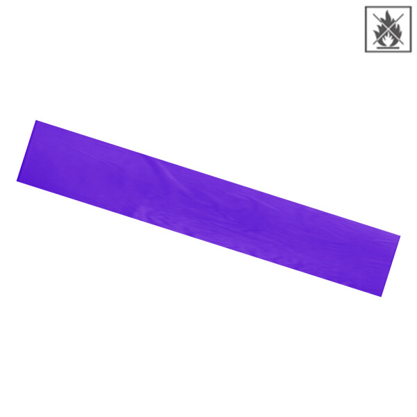 Plastic film scarf fire retardant 150x50cm - purple