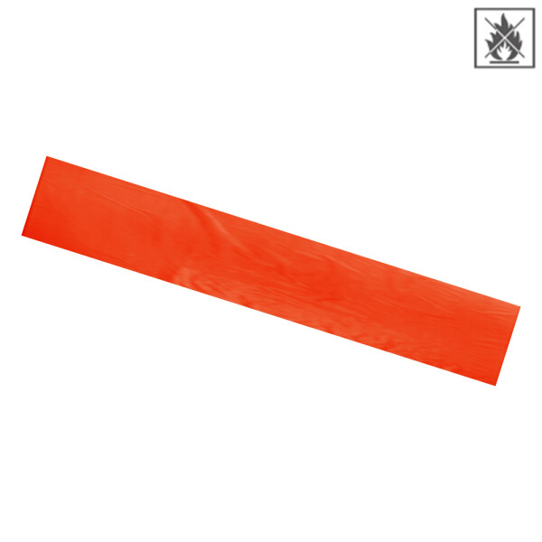 Plastic film scarf fire retardant 150x50cm - orange