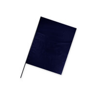 Plastic film flag fire retardant (upright format) Blue 75x50