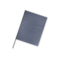 Plastic film flag fire retardant (upright format) Blue 75x50