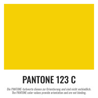 Plastic film vest standard fire retardant - 50x75cm - yellow