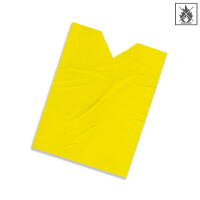 Plastic film vest standard fire retardant - 50x75cm - yellow
