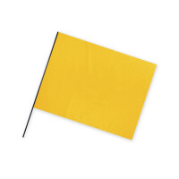 Plastic film flag (landscape format) White 50x75
