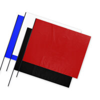 Plastic film flag (landscape format) Black 50x75