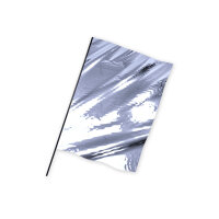 Metallic Foil Flag in Portrait Format