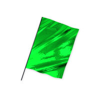 Metallic Foil Flag in Portrait Format