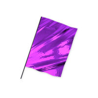 Metallic Foil Flag in Portrait Format