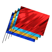 Metallic Foil Flag in Landscape Format flame retardant