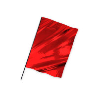 Metallic Foil Flag in Landscape Format flame retardant