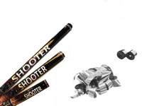 Streamer shooter metallic - silver M - 30cm