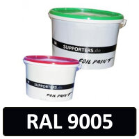 Foil color jet black RAL 9005