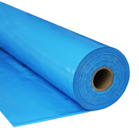 Plastic film roll standard fire retardant 1,5x100m - light blue