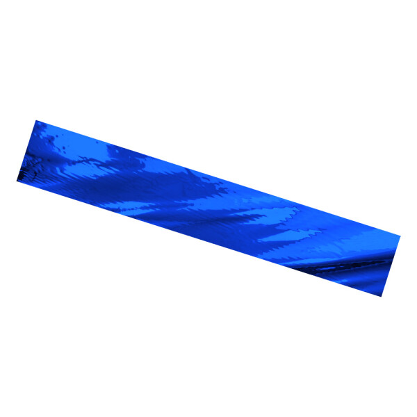 Plastic film scarves metallic flame retardant 150x50cm - blue