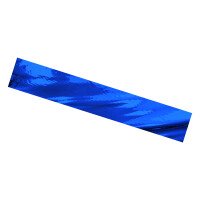 Plastic film scarves metallic flame retardant 150x50cm - blue