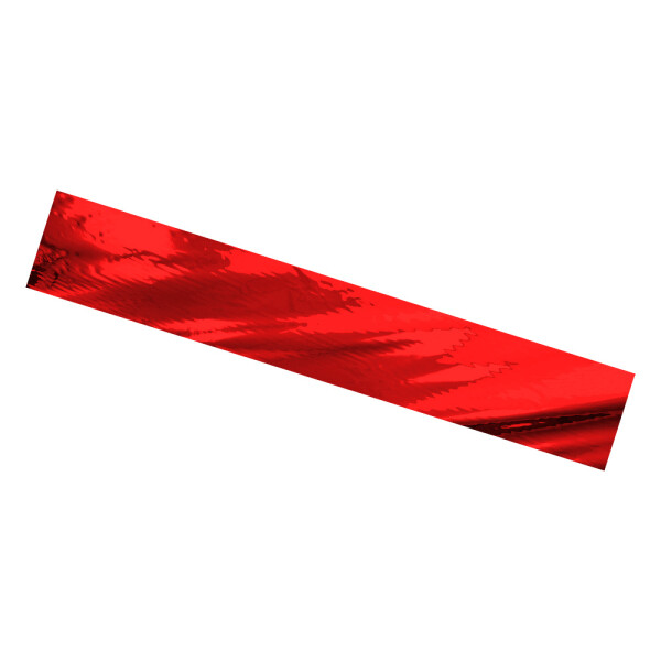 Plastic film scarves metallic flame retardant 150x25cm - red