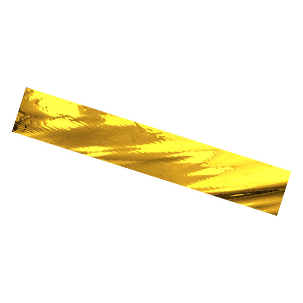 Plastic film scarves metallic flame retardant 150x25cm - gold