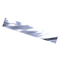 Plastic film scarves metallic flame retardant 150x50cm - silver
