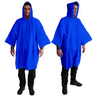 Hooded foil poncho